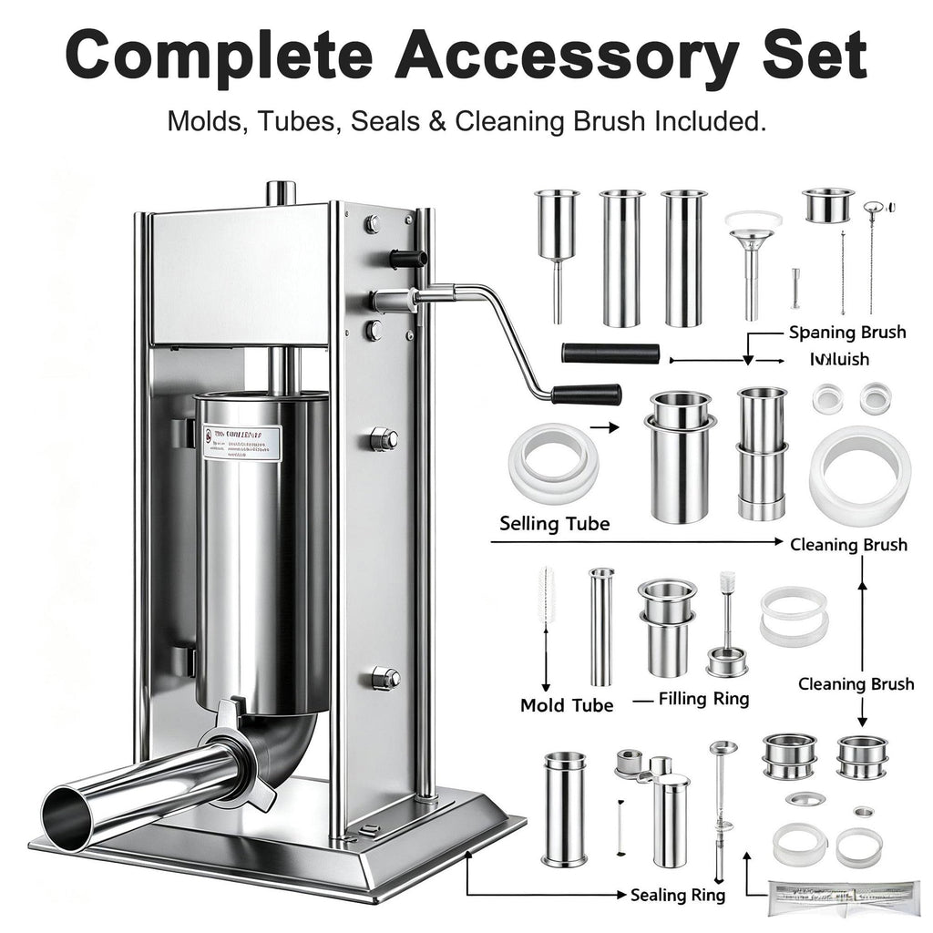 Vertical Manual Churro Extruder with 6-Shape Nozzle Kit B873048
