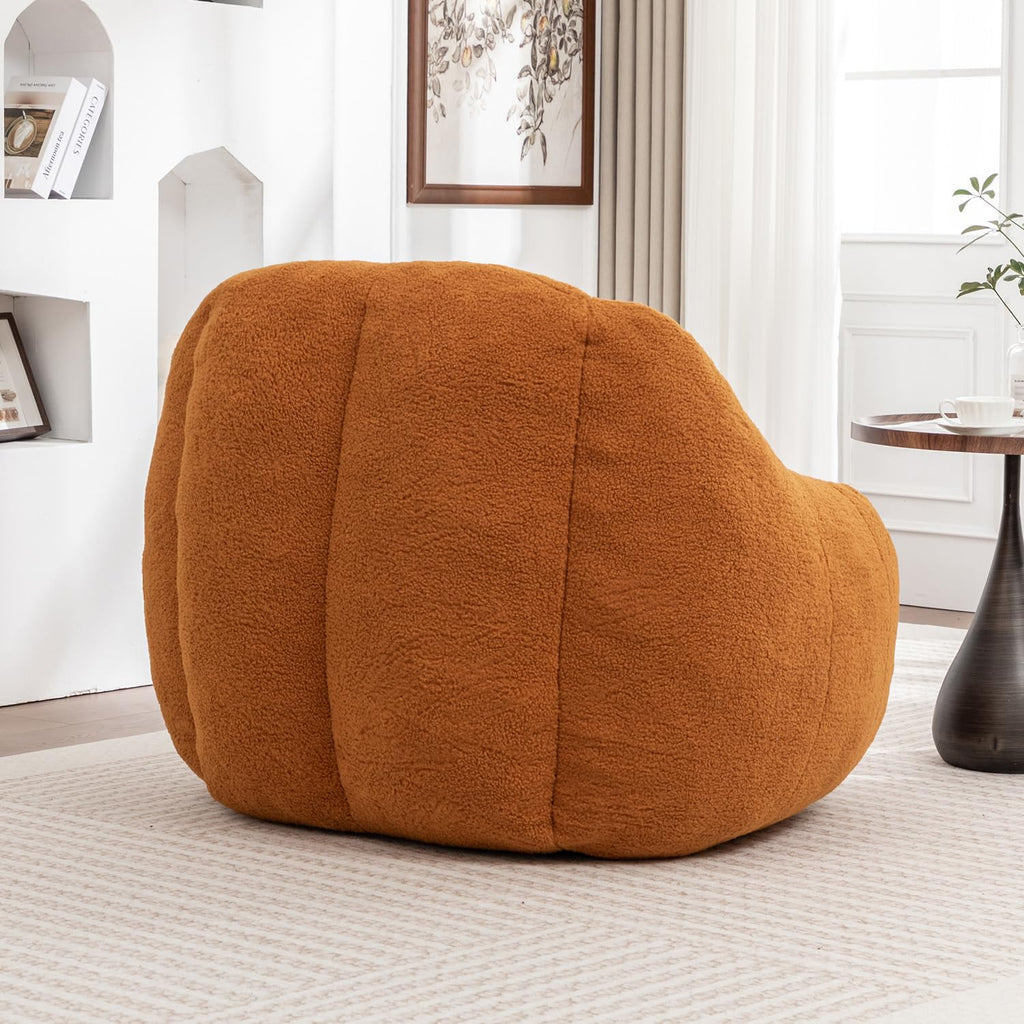 Yellow Memory Foam Bean Bag Chair W86376