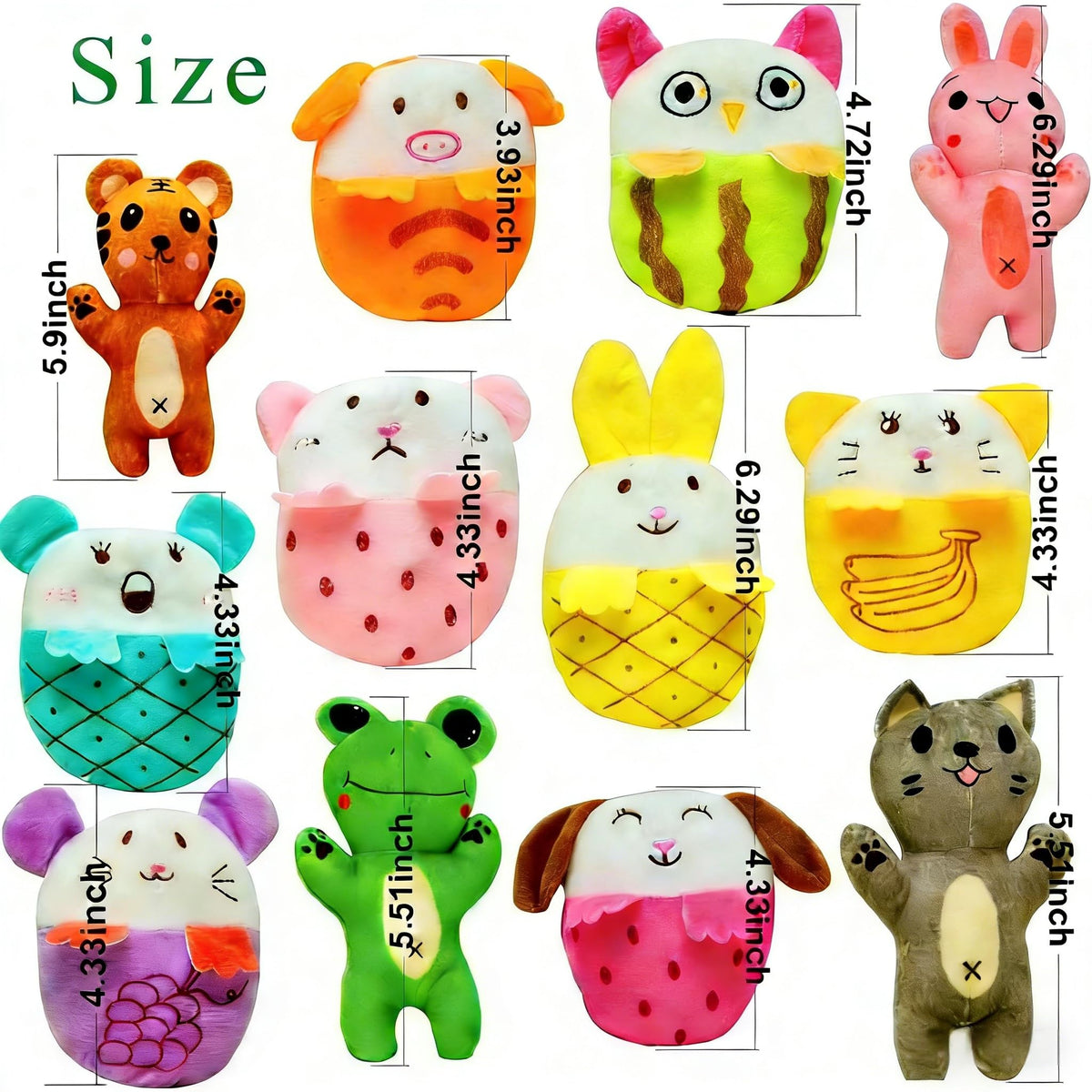30 Pack Plush Squeaky Dog Toys R3948