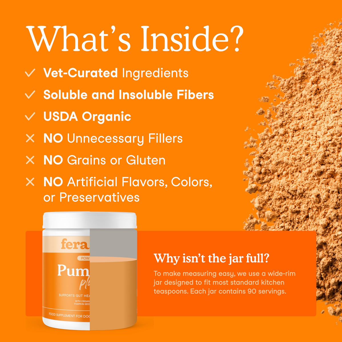 Pumpkin Fiber Supplement Powder 90 Scoops X515293