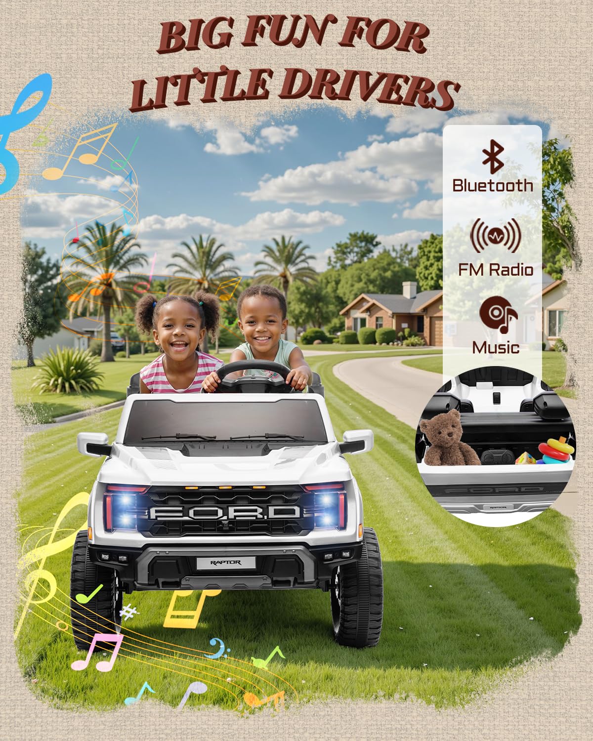 24V 2 Seater Kids Ride On Truck with Remote Control H819