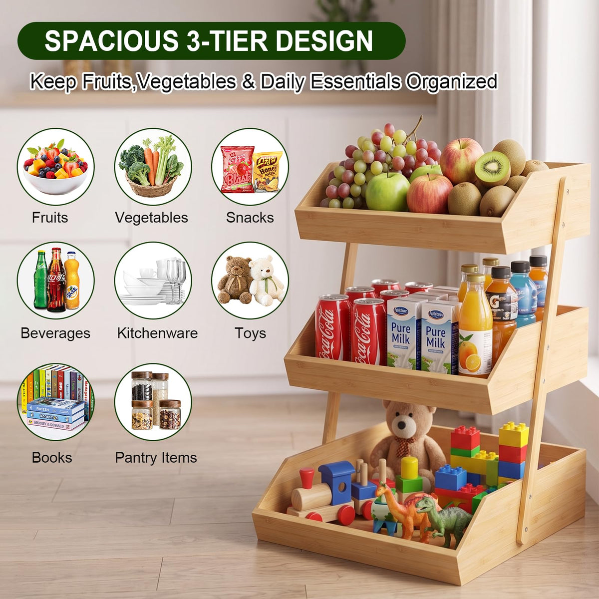 3 Tier Bamboo Fruit Basket Z817631
