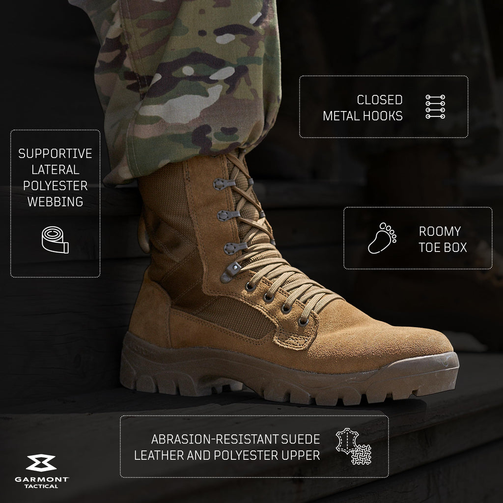 Suede Leather Military Boots A8446