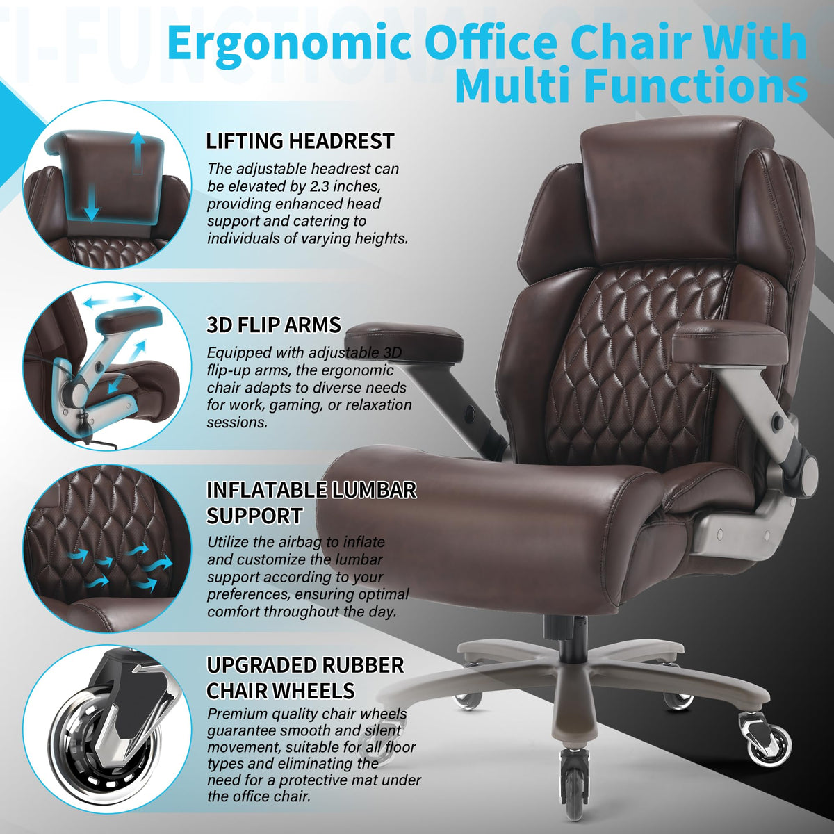 Big and Tall Ergonomic High Back Office Chair R840274
