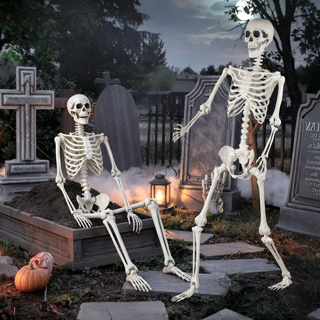 5.4 ft Posable Life Size Skeleton with Movable Joints C8105
