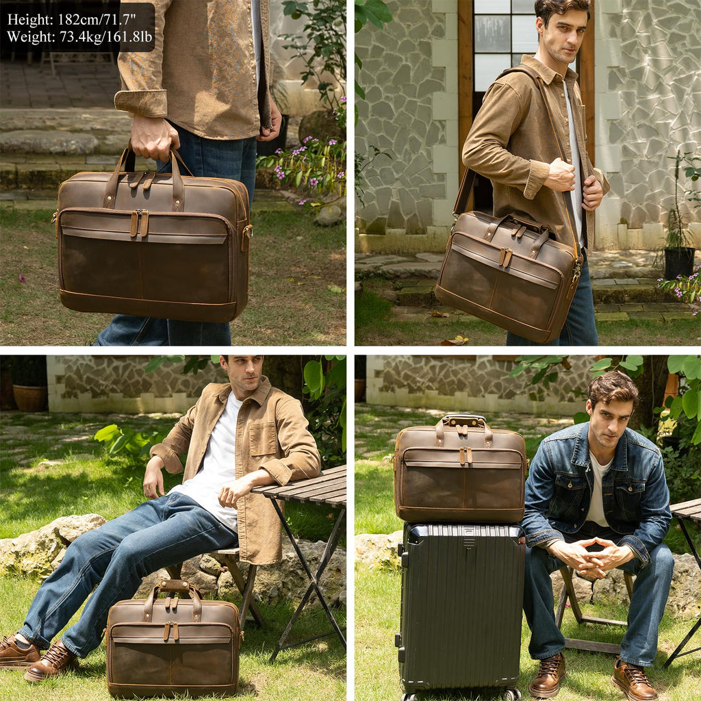 Leather Laptop Briefcase L770