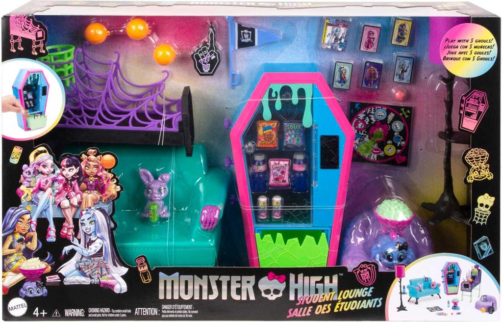 Monster High Playset with Doll House Furniture, 2 Pets & Accessories C9518