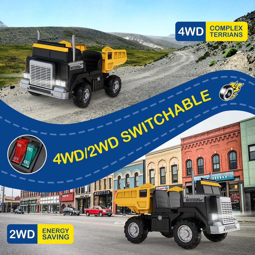 24V 4WD Ride On Dump Truck with 400W Motors R9709