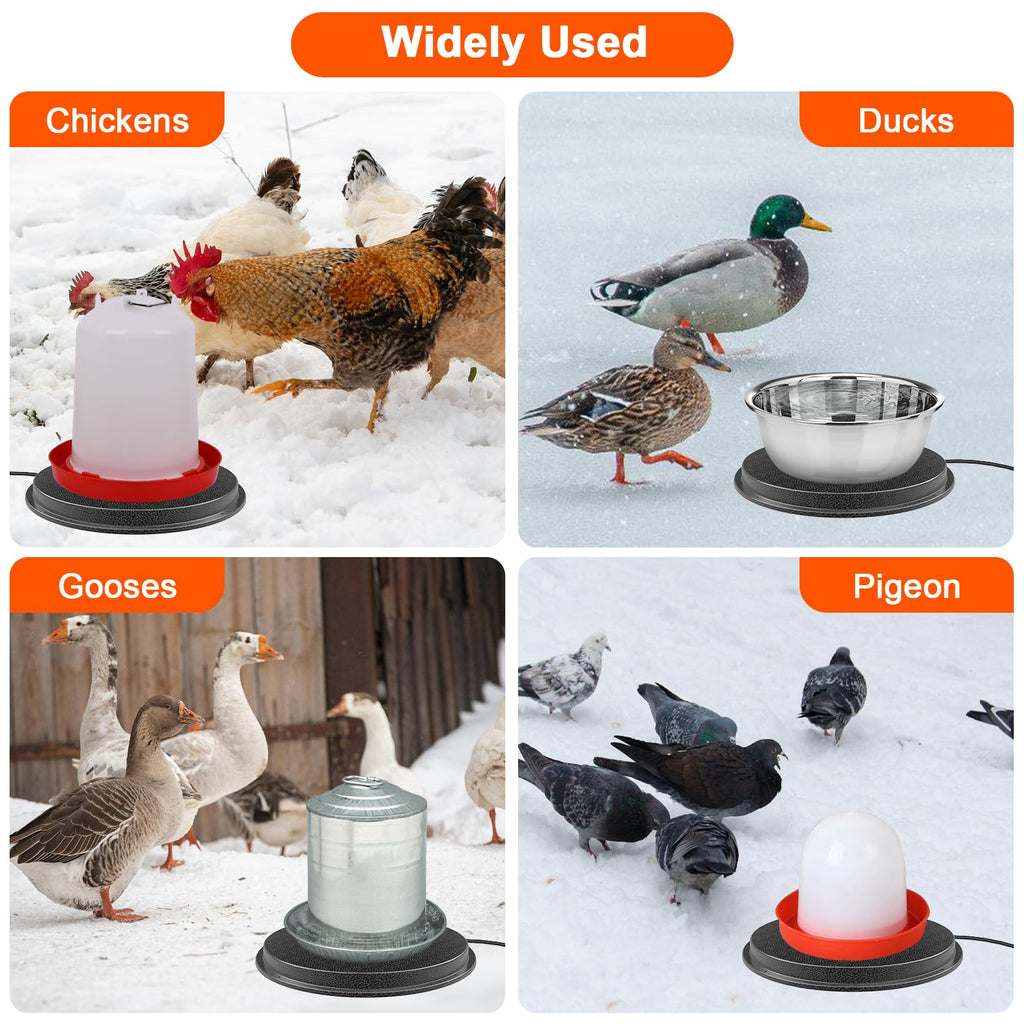 Metal Chicken Water Heater with Thermostat M375