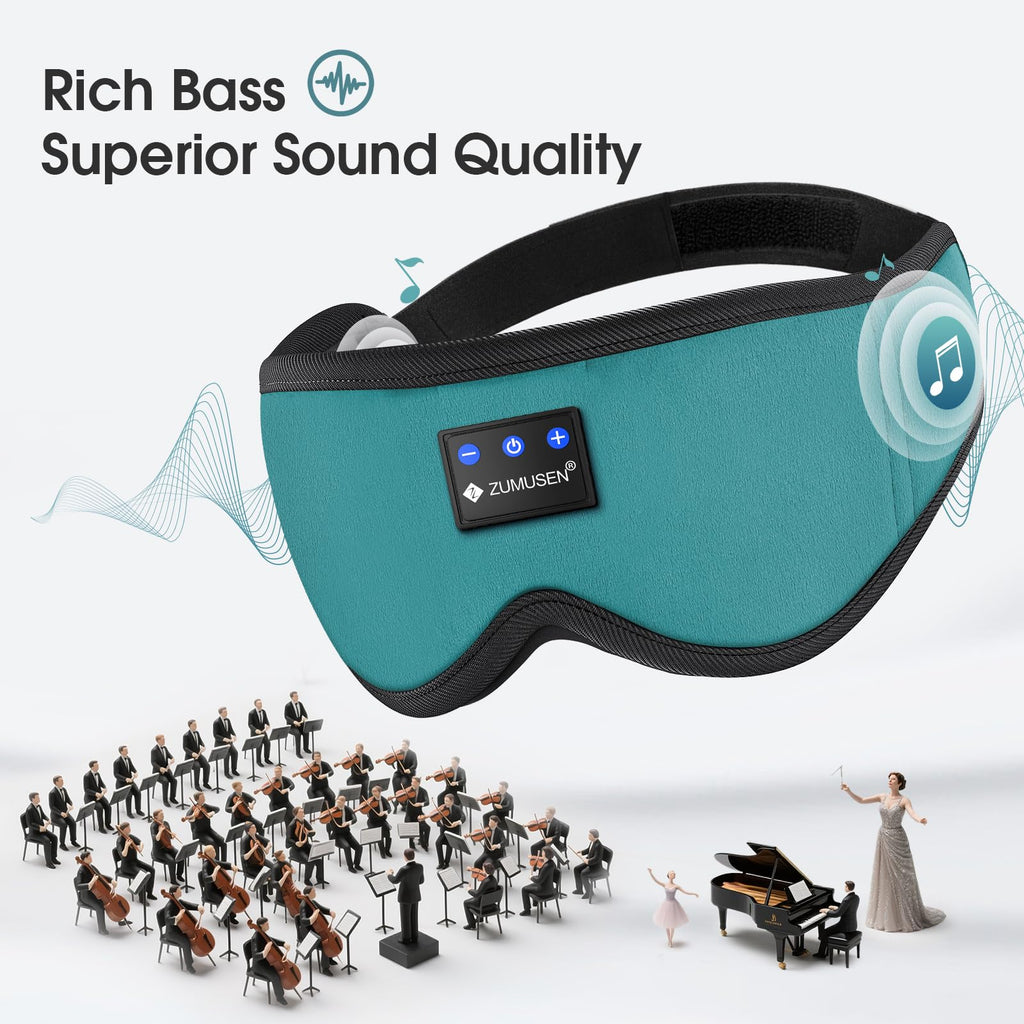 Bluetooth Sleep Headphones 3D Wireless Music Eye Mask E81333