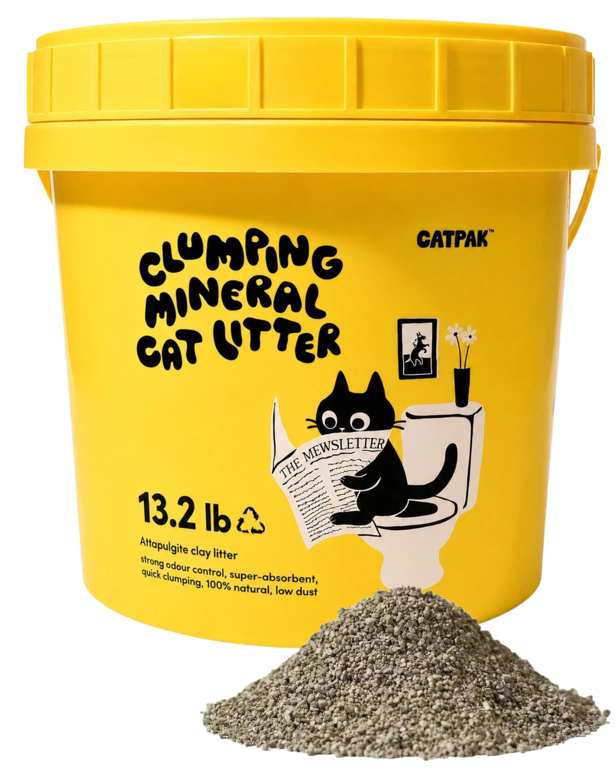 Unscented Low Dust Clumping Mineral Cat Litter 13.2 lb C83643