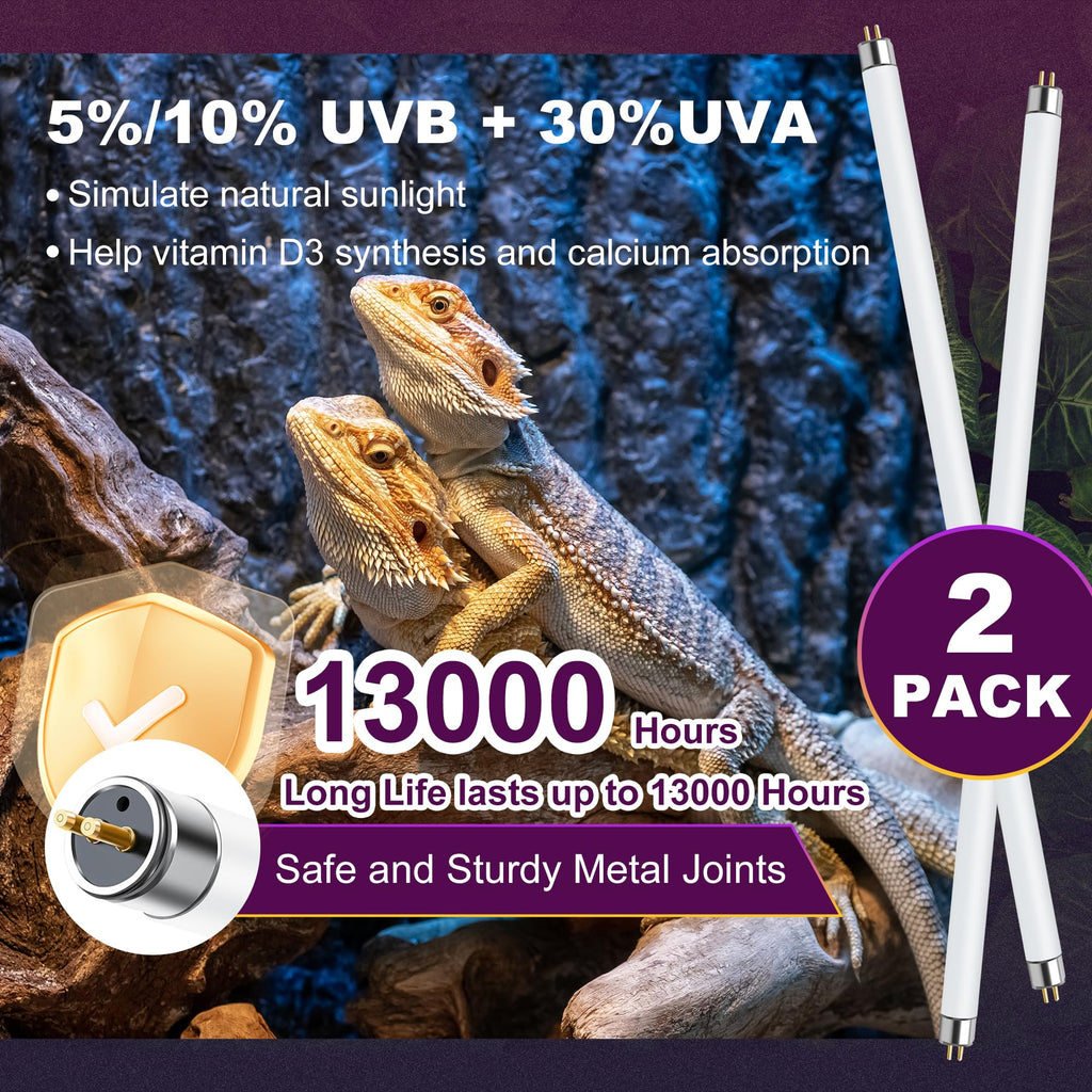 39W T5 HO UVB Fluorescent Reptile Light Combo Kit F704