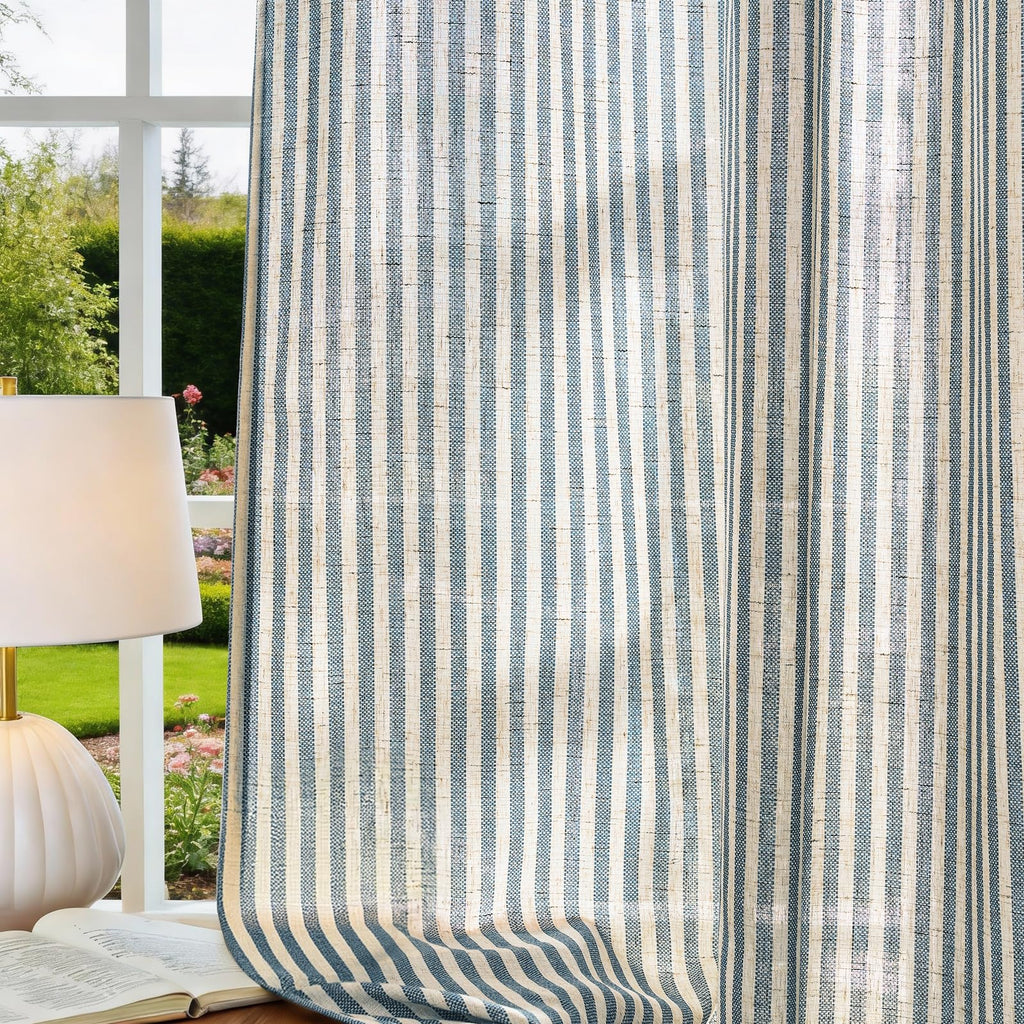 Linen Striped Curtains B2723