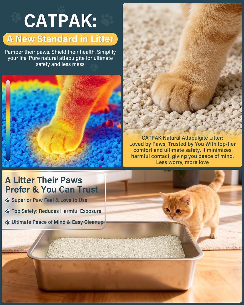 Unscented Low Dust Clumping Mineral Cat Litter 13.2 lb C83643