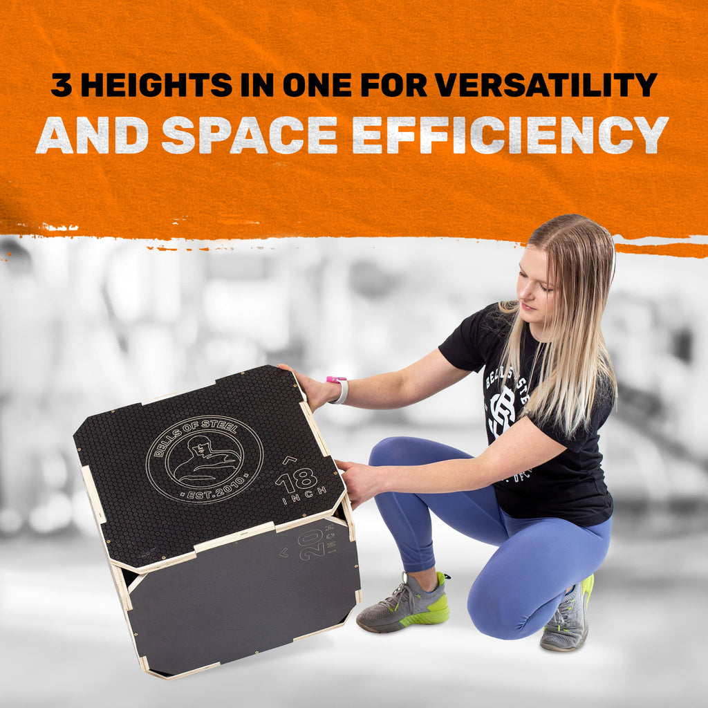 3-in-1 Anti-Slip Wooden Plyo Box J172