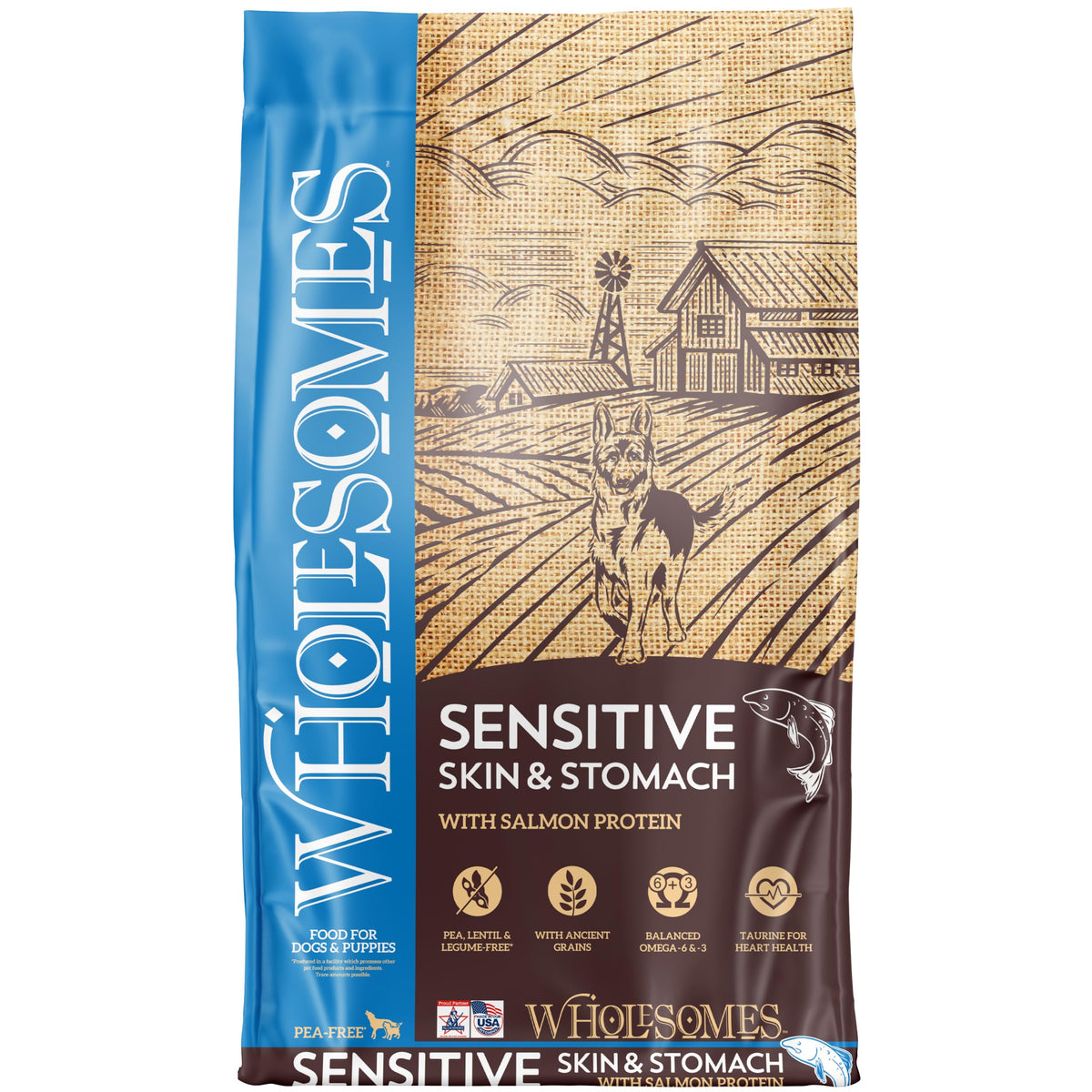 Salmon & Rice Dry Dog Food 12 lb T7518
