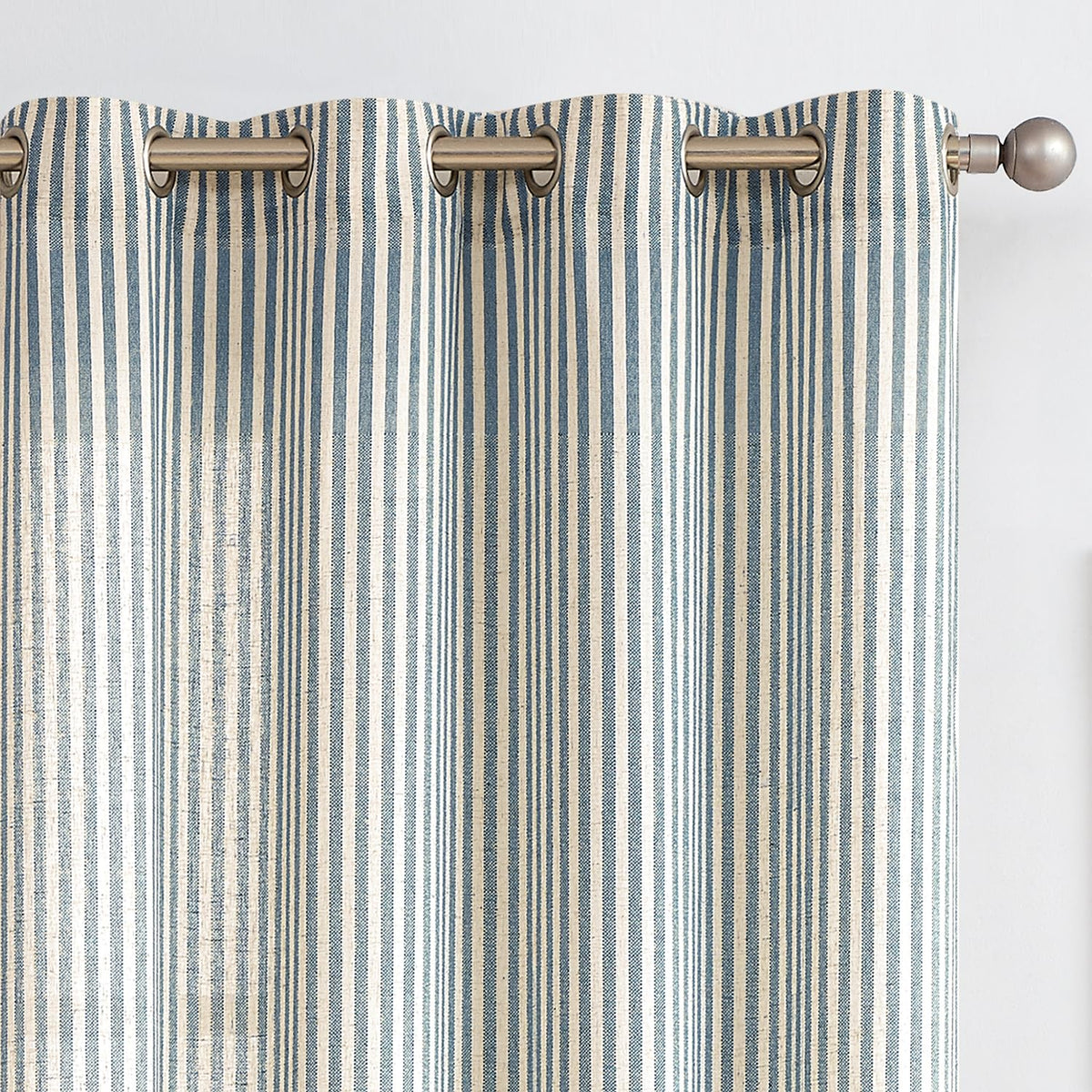 Linen Striped Curtains B2723