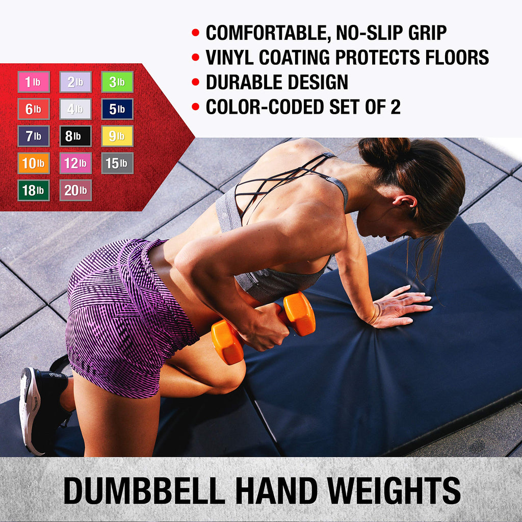 Vinyl Coated Dumbbells Set of 2 N8278