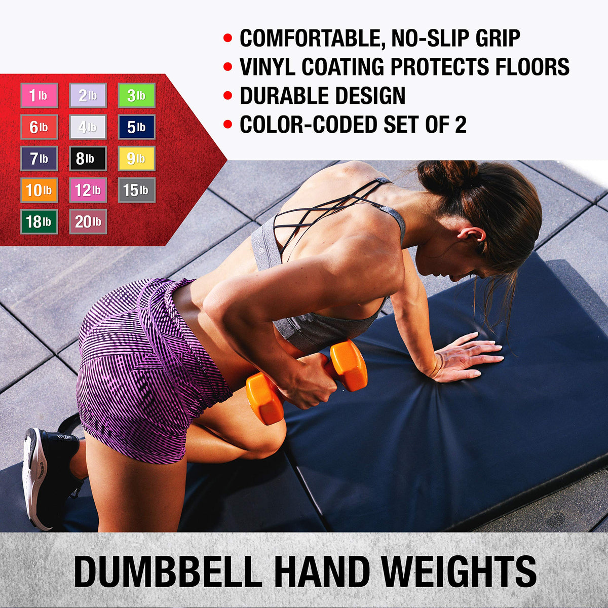 Vinyl Coated Dumbbells Set of 2 N8278