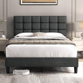Full Size Upholstered Tufted Bed Frame with Headboard U77222